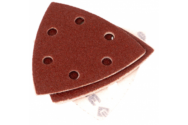 Треугольник шлифовальный универсальный 5 шт. (93х93х93 мм; Р60) "МАСТЕР" Зубр 35583-060