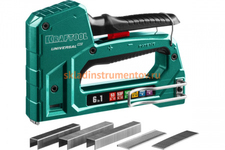 Алюминиевый cтеплер 53 (6-14мм)/140 (8-14мм)/13/ 53F/300/500 KRAFTOOL Universal-HD 3188