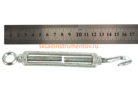 Талреп STAYER DIN 1480, крюк-кольцо, М8, 10 штук, оцинкованный 30515-08 Талреп STAYER DIN 1480, крюк-кольцо, М8, 10 штук, оцинкованный 30515-08