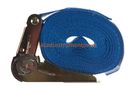 Стяжной ремень для крепления груза 6м, 0,4/0,8 т кольцевой РОМЕК 25.04.1.к 2000000005416