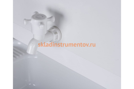 Дачный умывальник Вихрь КОМФОРТ без подогрева, пластиковая мойка, цвет белый 74/4/10