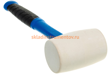 Киянка с фибергласовой ручкой ЗУБР ПРОФЕССИОНАЛ резиновая белая, 450г 20531-450_z02