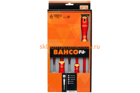 Набор изолированных отверток шлиц/PZ 5шт Bahco B220.015