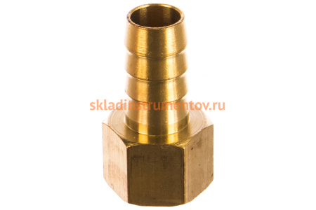 Штуцер пневматический (3/8"F - елочка 12 мм) ЭВРИКА ER-FFH06/08