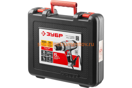 Сетевая дрель-шуруповерт ЗУБР МАСТЕР ЗСШ-300-2 К