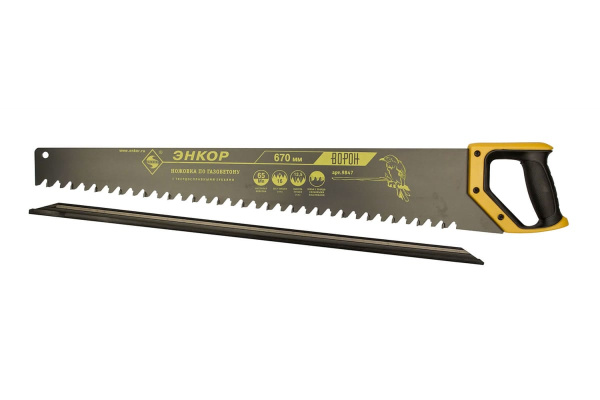 Ножовка по газобетону 1/6/24 Энкор Ворон 9847