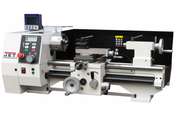 Токарный станок по металлу с УЦИ, зона обработки 210х450мм, 230 В JET BD-8A DRO 50000548M