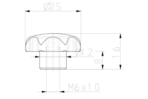 Звездообразная рукоятка KIPP K0155.2061
