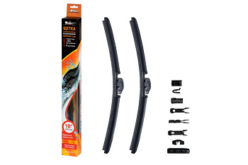 Бескаркасная щетка стеклоочистителя (450 мм, 18", комплект) Airline AWB-BK-450K Бескаркасная щетка стеклоочистителя (450 мм, 18", комплект) Airline AWB-BK-450K