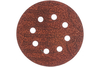 Круг шлифовальный на липучке для обработки дерева (125 мм; Р60; 8 отверстий) KLINGSPOR 270337