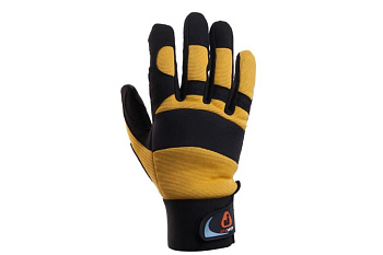 Перчатки антивибрационные Jeta Safety черно-желтые JAV01-VP-8/M