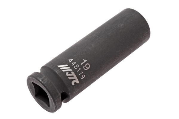 Торцевая ударная головка 1/2 х 19 мм, длина 82 мм, глубокая, тонкостенная, 6-гранная JTC 448119