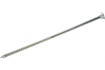 Универсальные шурупы для дерева, ДСП, ДВП Зубр оцинкованные, PZ, 6,0x160мм, ТФ7, 4 штук 4-300377-60-160