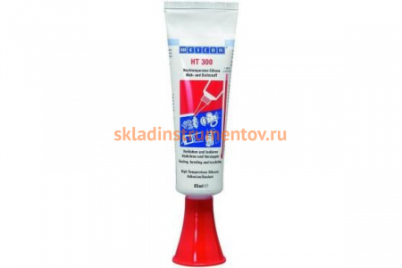 Высокотемпературный силиконовый клей-герметик WEICON Силикон HT 300 красный 85 мл wcn13050085