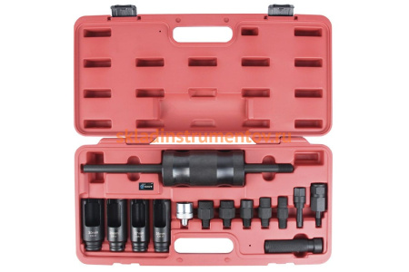 Съемник форсунок AIST с ударным молотком в наборе 14 предметов 67230600 00-00015397