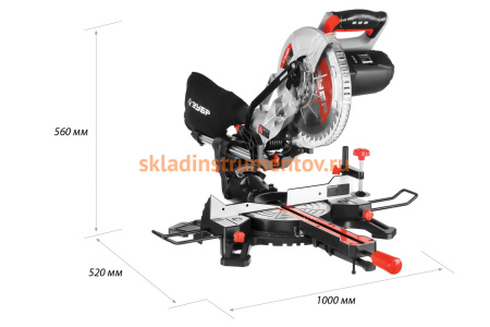 Торцовочная пила Зубр МАСТЕР ЗПТ-255-1800 ПЛ