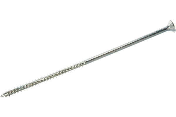 Универсальные шурупы для дерева, ДСП, ДВП Зубр оцинкованные, PZ, 6,0x160мм, ТФ7, 4 штук 4-300377-60-160