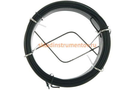 Проволока с ПВХ покрытием СИБРТЕХ зеленая 0,9мм длина 50м 47770