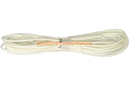 Капроновый плетеный 16-ти прядный фал с сердечником, 10 ммх20 м, р/н - 800 кгс КУРС 68418 Капроновый плетеный 16-ти прядный фал с сердечником, 10 ммх20 м, р/н - 800 кгс КУРС 68418