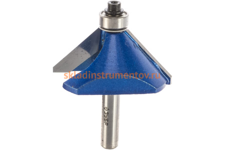 Фреза кромочная калевочная фасочная №9 ПРОФЕССИОНАЛ (50.8х23х66.5 мм; угол 45 град; хвостовик 8 мм) Зубр 28711-50.8