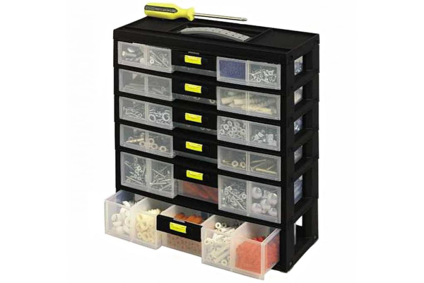 Органайзер вертикальный с 6-ю выдвижными секциями Pack'n Latch (31.1x34.9x15 см) Stanley 1-92-086