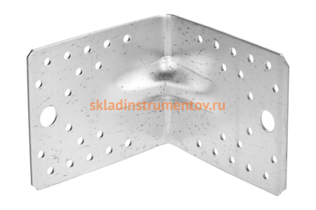 Крепежный усиленный угол Зубр МАСТЕР 40х90х90мм, 50шт 310115-40-090