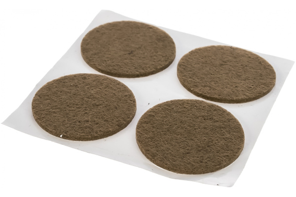 Самоклеящиеся накладки на мебельные ножки Stayer COMFORT фетровые, коричневые, круглые - диаметр 35 мм, 4 шт 40910-35
