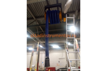 Шланг газоотводный (100 мм; 10 м; до +180С; синий) NORDBERG H102B10