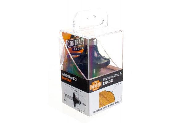 Фреза концевая радиусная с нижним подшипником Contractor (38.1x19 мм; R 12.7 мм) CMT K938-380