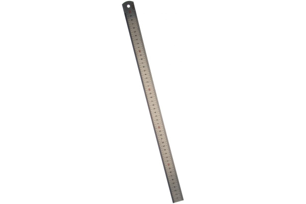 Стальная линейка 500х30х1 мм, цветная шкала 0,5 мм Kinex 1022-02-050