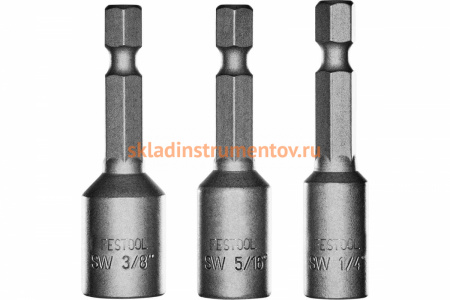 Набор торцевых головок STSL-IMP (3 шт; внутренний 6-гранник 3/8; 5/16; 1/4; посадка 1/4") FESTOOL 204388