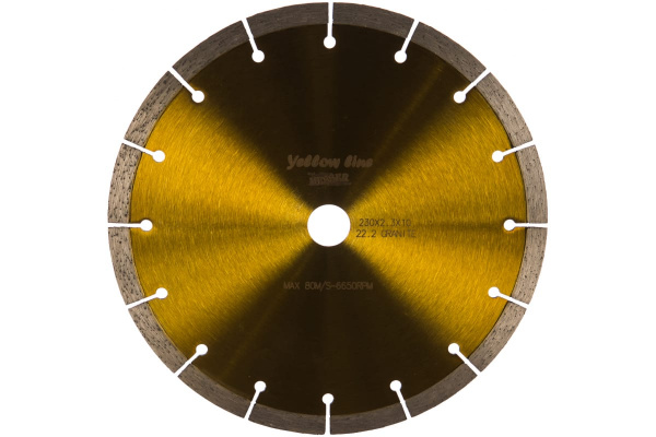 Диск алмазный сегментный YL по граниту 230D-2.3T-10W-22.2 MESSER 01-02-230