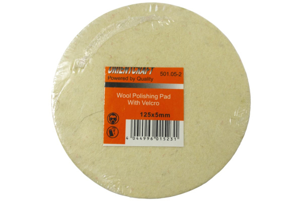 Полировальный круг Orientcraft самозацепляемый войлок 125x5 мм 501,05-2