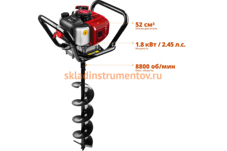 Мотобур со шнеком Зубр МБ1-200 Н