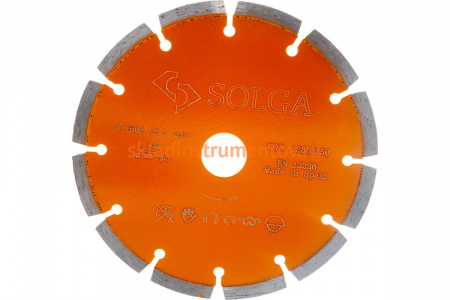Диск алмазный BASIC сегментный по железобетону (150х22.2 мм) Solga Diamant 12803150