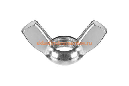 Гайка с барашком Зубр DIN 315, оцинкованная, M12, ТФ6, 1 шт. 4-303736-12