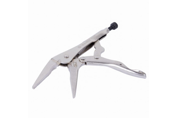 Тонконосый зажим с фиксатором KING TONY 221 мм 6315-09