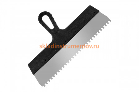 Фасадный зубчатый шпатель (350 мм, зуб 6x6 мм) РемоКолор 12-1-350