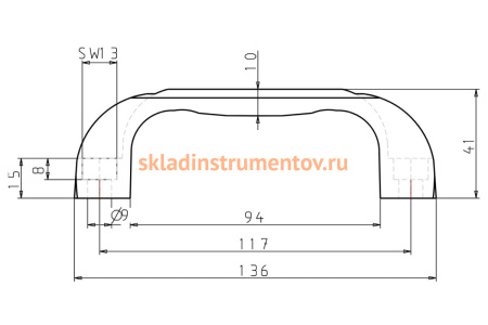 Бугельная ручка KIPP K0190.311708