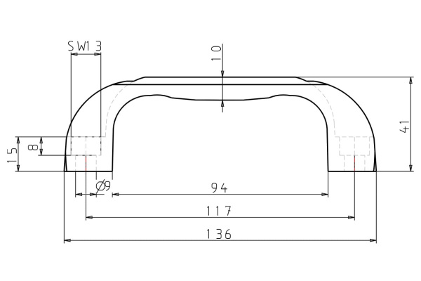 Бугельная ручка KIPP K0190.311708