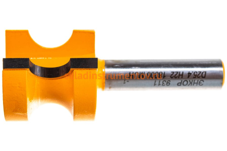 Фреза кромочная полустержневая (25,5х22х54 мм; хвостовик 8 мм; R4,8) Энкор 9311