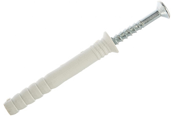 Дюбель-гвоздь нейлоновый с потайным бортиком 60 шт. (8х60 мм; ТФ5) Зубр 4-301375-08-060
