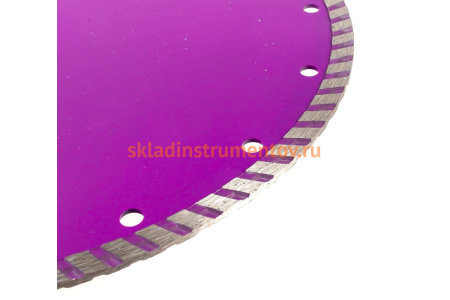 Круг отрезной алмазный "ТУРБО" сегментированный для УШМ 230х7х22,2мм DEXX 36702-230_z01