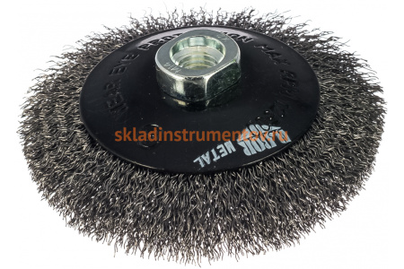 Щётка коническая гофрированная METAL Standard (115 мм; М14) для УШМ D.BOR D10-MS-115-M14-030