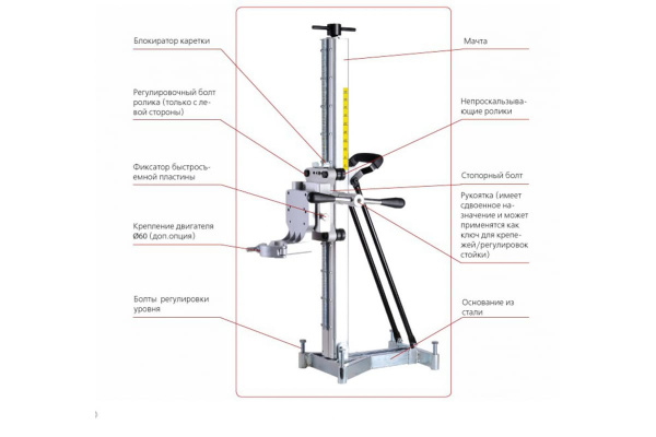 Стойка установки алмазного бурения MESSER S250