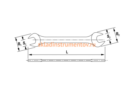 Рожковый ключ THORVIK OEW0607 6x7 мм 52001