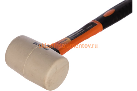 Резиновая киянка SPARTA 225 г, белая резина, фиберглассовая рукоятка 11128