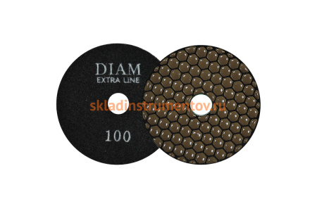Круг алмазный гибкий шлифовальный Extra Line (100х2 мм; сухая полировка; №100) Diam 000520