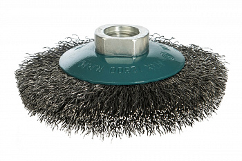 Щетка коническая с гофрированной стальной проволокой Мастер 056 (115 мм; М14) Профоснастка 20105002