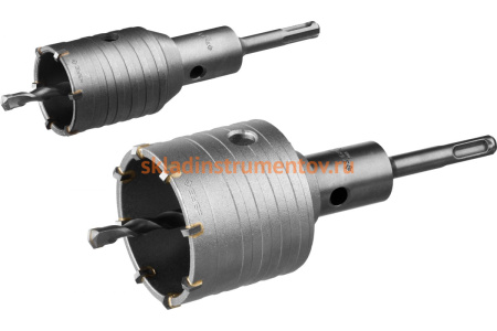 Набор коронок по бетону с оснасткой в кейсе Профессионал (50, 68 мм) ЗУБР 29185-H2-1